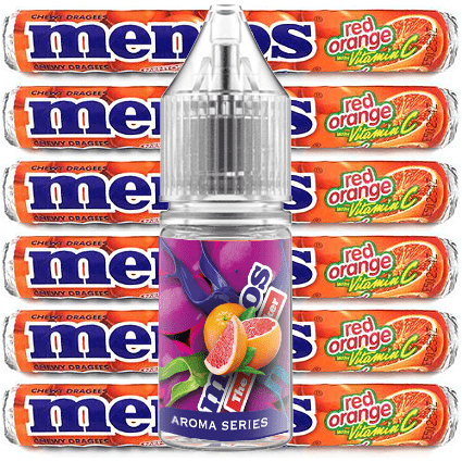 DELICIOUS - 10ML MENTOS BLOOD ORANGE (ΚΑΡΑΜΕΛΕΣ MENTOS ΣΑΓΚΟΥΙΝΙ) ΣΥΜΠΥΚΝΩΜΕΝΟ ΑΡΩΜΑ