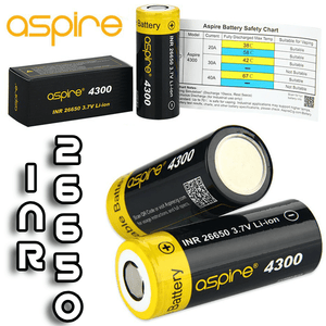 ΜΠΑΤΑΡΙΑ - 26650 INR ASPIRE HIGH DRAIN 40A 4300mA