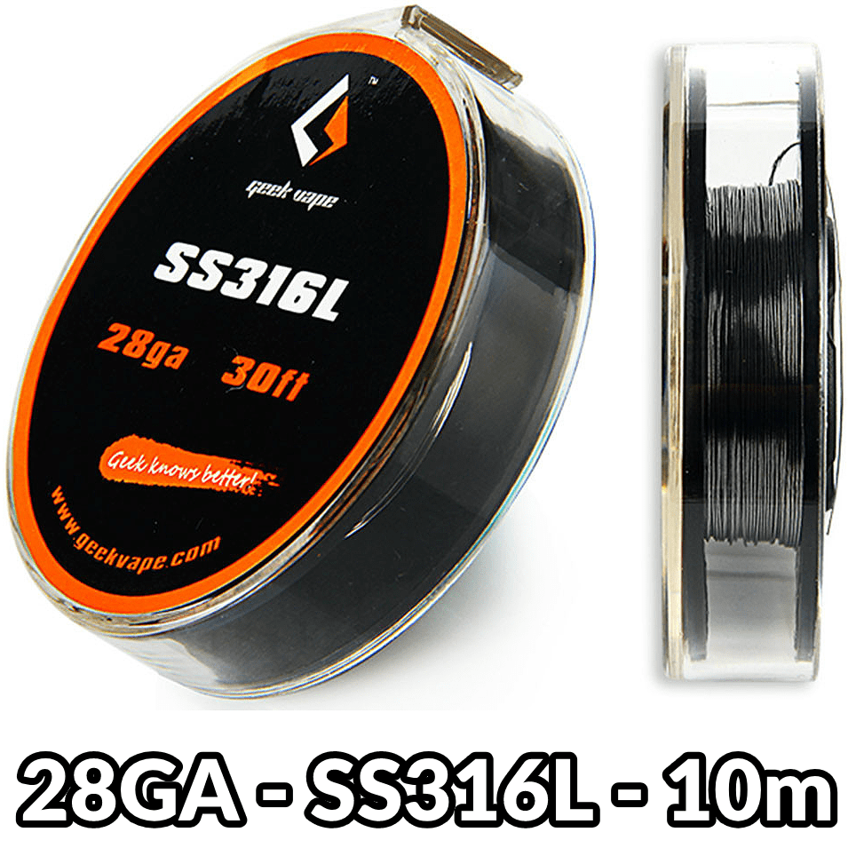 GEEKVAPE SS316L ΣΥΡΜΑ - 28GA - 10M