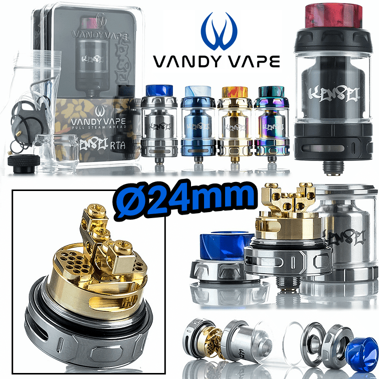 ΑΤΜΟΠΟΙΗΤΗΣ - VANDY VAPE KENSEI RTA ( SILVER )