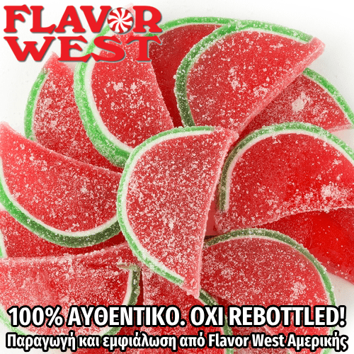 FLAVOR WEST - 118ML CANDY WATERMELON (ΖΑΧΑΡΩΤΑ ΚΑΡΠΟΥΖΙΟΥ) ΣΥΜΠΥΚΝΩΜΕΝΟ ΑΡΩΜΑ ** ΠΕΡΑΣΜΕΝΗ ΗΜΕΡΟΜΗΝΙΑ **
