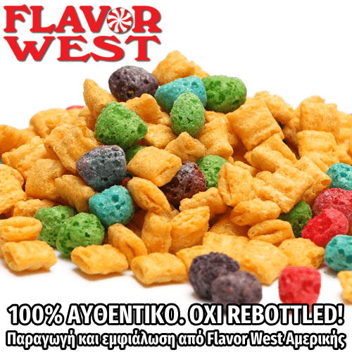 FLAVOR WEST - 118ML CRUNCH FRUIT CEREAL (ΔΗΜΗΤΡΙΑΚΑ ΦΡΟΥΤΩΝ CAPTAIN CRUNCH) ΣΥΜΠΥΚΝΩΜΕΝΟ ΑΡΩΜΑ ** ΠΕΡΑΣΜΕΝΗ ΗΜΕΡΟΜΗΝΙΑ **