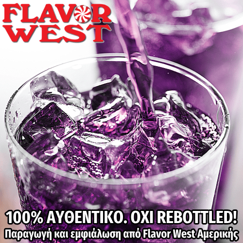 FLAVOR WEST - 118ML GRAPE SODA (ΠΟΤΟ ΑΠΟ ΚΟΚΚΙΝΑ ΣΤΑΦΥΛΙΑ) ΣΥΜΠΥΚΝΩΜΕΝΟ ΑΡΩΜΑ ** ΠΕΡΑΣΜΕΝΗ ΗΜΕΡΟΜΗΝΙΑ **