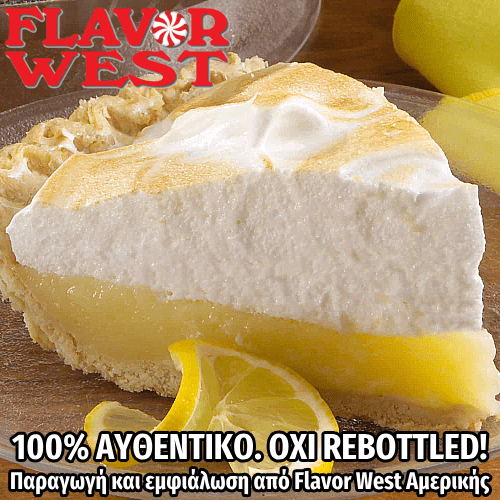 FLAVOR WEST - 118ML LEMON MERINGUE PIE (ΛΕΜΟΝΟΠΙΤΑ ΜΕ ΜΑΡΕΓΚΑ) ΣΥΜΠΥΚΝΩΜΕΝΟ ΑΡΩΜΑ ** ΠΕΡΑΣΜΕΝΗ ΗΜΕΡΟΜΗΝΙΑ **