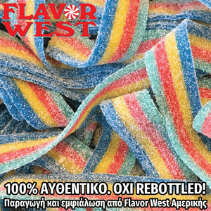 FLAVOR WEST - 118ML RAINBOW LINED GUM (ΠΕΠΟΝΙ-ΣΤΑΦΥΛΙ-ΛΕΜΟΝΙ-ΜΑΛΛΙ ΤΗΣ ΓΡΙΑΣ ΜΕ ΓΕΥΣΗ ΤΣΙΧΛΟΦΟΥΣΚΑ) ΣΥΜΠΥΚΝΩΜΕΝΟ ΑΡΩΜΑ ** ΠΕΡΑΣΜΕΝΗ ΗΜΕΡΟΜΗΝΙΑ **