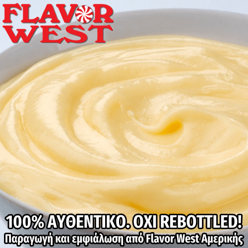 FLAVOR WEST - 118ML VANILLA CUSTARD (ΚΑΣΤΑΡΝΤ ΒΑΝΙΛΙΑ) ΣΥΜΠΥΚΝΩΜΕΝΟ ΑΡΩΜΑ ** ΠΕΡΑΣΜΕΝΗ ΗΜΕΡΟΜΗΝΙΑ **