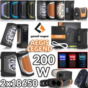ΜΠΑΤΑΡΙΑ - GEEKVAPE AEGIS LEGEND 200W 2x18650 TC ( RED )