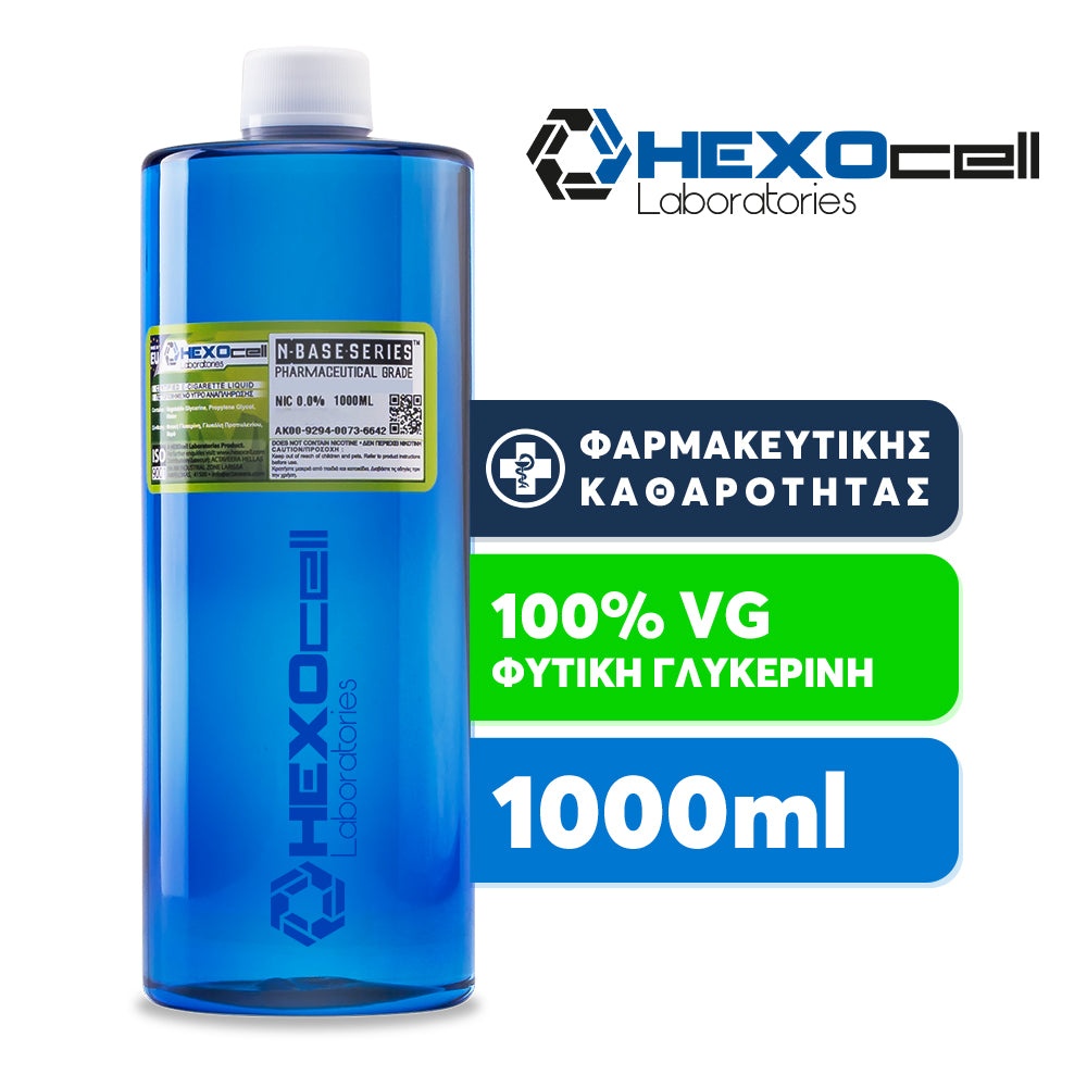 D.I.Y. - ΒΑΣΗ - 1000ML - HEXOCELL SUPERHEAVY INDUSTRIES - ΦΥΤΙΚΗ ΓΛΥΚΕΡΙΝΗ (VG) - 1000ML