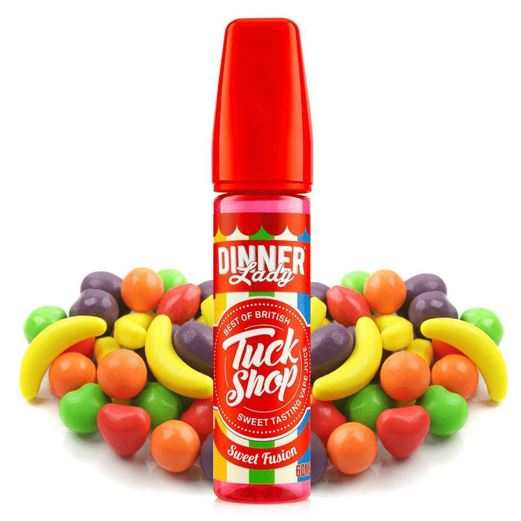DINNER LADY TUCK SHOP MIX-SHAKE-VAPE - 20/60ML - SWEET FUSION (ΑΝΑΜΕΙΚΤΑ ΦΡΟΥΤΕΝΙΑ ΖΑΧΑΡΩΤΑ)