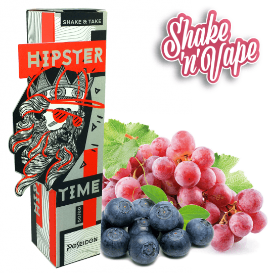 HIPSTER TIME MIX-SHAKE-VAPE - 50/60ML - POSEIDON (ΜΥΡΤΙΛΟ & ΣΤΑΦΥΛΙ)
