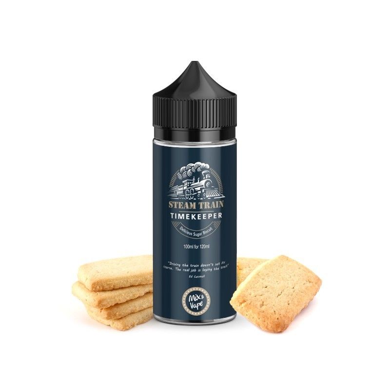 MIX & SHAKE - STEAM TRAIN 24/120ML - TIMEKEEPER (ΜΠΙΣΚΟΤΟ ΒΟΥΤΥΡΟΥ ΖΑΧΑΡΗΣ)