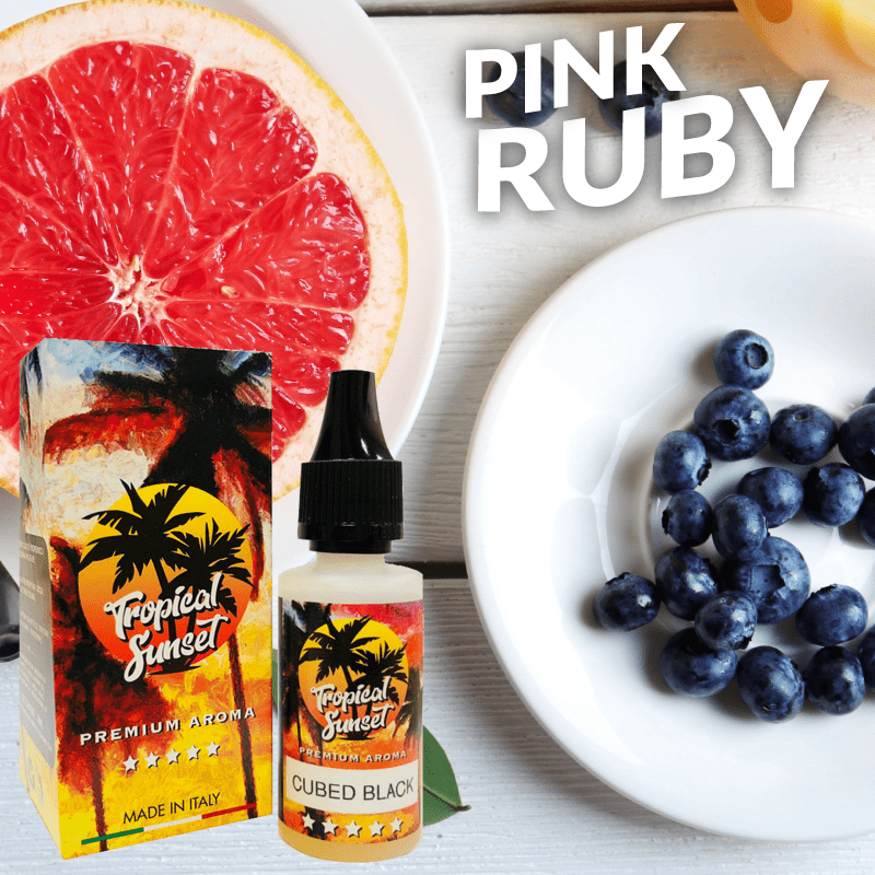 TROPICAL SUNSET MIX-SHAKE-VAPE - 10/20ML - PINK RUBY (ΓΚΡΕΙΠΦΡΟΥΤ & ΜΥΡΤΙΛΑ)