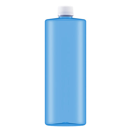 ΑΞΕΣΟΥΑΡ - ΠΛΑΣΤΙΚΟ ΜΠΟΥΚΑΛΙ 1000ML ( ΔΙΑΦΑΝΟ ΜΠΛΕ ΜΕ ΛΕΥΚΟ ΚΑΠΑΚΙ )