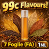 D.I.Y. - ΑΡΩΜΑ ΕΦΚ - 99c FLAVOURS - 1ML - 7 FOGLIE ( FA ) - ΕΠΤΑ ΠΟΙΚΙΛΙΕΣ ΚΑΠΝΟΥ - 3%