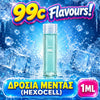 D.I.Y. - ΑΡΩΜΑ ΕΦΚ - 99c FLAVOURS - 1ML - ΔΡΟΣΙΑ ΜΕΝΤΑΣ ( HEXOCELL ) - ΕΝΤΟΝΗ ΑΙΣΘΗΣΗ ΔΡΟΣΙΑΣ ΧΩΡΙΣ ΓΕΥΣΗ ΜΕΝΤΑΣ - 10%