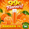 D.I.Y. - ΑΡΩΜΑ ΕΦΚ - 99c FLAVOURS - 1ML - MANDARIN ( FA ) - ΖΟΥΜΕΡΟ ΕΥΩΔΙΑΣΤΟ ΜΑΝΤΑΡΙΝΙ - 7%