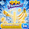 D.I.Y. - ΑΡΩΜΑ ΕΦΚ - 99c FLAVOURS - 1ML - ΠΑΓΩΜΕΝΟΣ ΧΥΜΟΣ ΜΠΑΝΑΝΑ ( HEXOCELL ) - ΔΡΟΣΙΣΤΙΚΟΣ ΧΥΜΟΣ ΑΠΟ ΩΡΙΜΕΣ ΜΠΑΝΑΝΕΣ - 10%