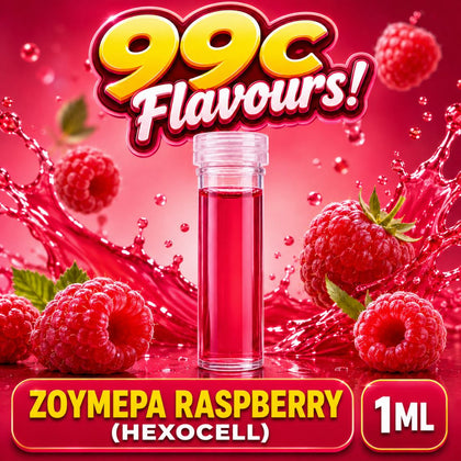 D.I.Y. - ΑΡΩΜΑ ΕΦΚ - 99c FLAVOURS - 1ML - ΖΟΥΜΕΡΑ RASPBERRY ( HEXOCELL ) - ΓΛΥΚΙΑ ΖΟΥΜΕΡΗ ΑΠΟΛΑΥΣΗ ΜΕ ΠΛΟΥΣΙΟ ΑΡΩΜΑ RASPBERRY - 10%