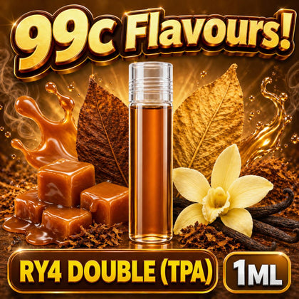 D.I.Y. - ΑΡΩΜΑ ΕΦΚ - 99c FLAVOURS - 1ML - RY4 DOUBLE ( TPA ) - ΚΑΠΝΟΣ & ΚΑΡΑΜΕΛΑ - 8%