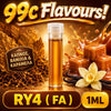 D.I.Y. - ΑΡΩΜΑ ΕΦΚ - 99c FLAVOURS - 1ML - RY4 ( FA ) - ΚΑΠΝΟΣ, ΒΑΝΙΛΙΑ & ΚΑΡΑΜΕΛΑ - 6%