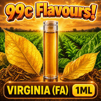D.I.Y. - ΑΡΩΜΑ ΕΦΚ - 99c FLAVOURS - 1ML - VIRGINIA ( FA ) - ΗΠΙΟΣ & ΑΡΩΜΑΤΙΚΟΣ ΚΑΠΝΟΣ ΒΙΡΤΖΙΝΙΑ - 3%