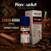 ELIQUID - 10ML - FLAVOURART ITALY 18mg - CUBAN AVANA ( ΚΑΠΝΟΣ & ΚΑΚΑΟ )