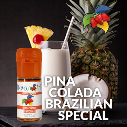 D.I.Y. - ΑΡΩΜΑ - 10ML - FLAVOURART ITALY - PINA COLADA BRAZILIAN SPECIAL - ΚΟΚΤΕΙΛ ΠΙΝΑ ΚΟΛΑΝΤΑ - 7.5%