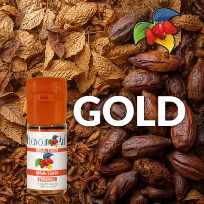 D.I.Y. - ΑΡΩΜΑ - 10ML - FLAVOURART ITALY - GOLD - ΑΝΑΤΟΛΙΤΙΚΟΣ ΚΑΠΝΟΣ & ΚΑΚΑΟ - 10%