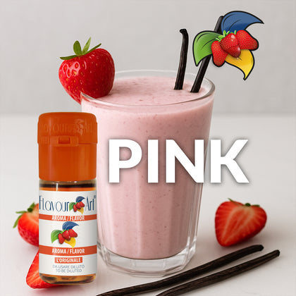 D.I.Y. - ΑΡΩΜΑ - 10ML - FLAVOURART ITALY - PINK - ΦΡΑΟΥΛΑ & ΒΑΝΙΛΙΑ - 10%
