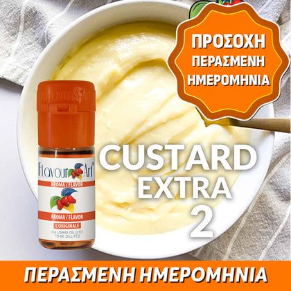 D.I.Y. - ΑΡΩΜΑ - 10ML - FLAVOURART ITALY - CUSTARD EXTRA 2 - ΑΓΓΛΙΚΗ ΚΡΕΜΑ ΕΞΤΡΑ 2 - 7.5% ** ΠΕΡΑΣΜΕΝΗ ΗΜΕΡΟΜΗΝΙΑ **