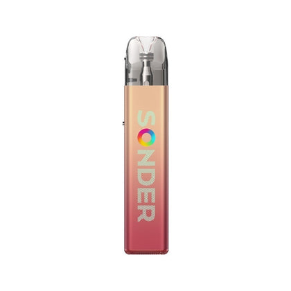 ΚΑΣΕΤΙΝΑ - GEEKVAPE SONDER Q2 1350MAH ΑΥΤΟΜΑΤΟ + Q POD 0.8ohm ( FIZZY PEACH / ΜΠΟΡΝΤΟ ΣΑΜΠΑΝΙΖΕ )