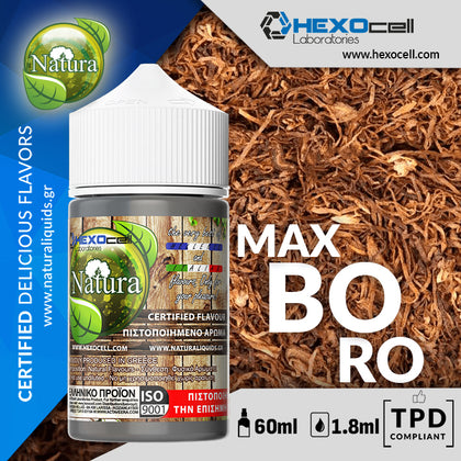 HYPERMIX ULTRA - NATURA - MAXBORO (ΚΑΠΝΟΣ & ΝΟΤΕΣ ΜΕΛΙΟΥ) - 1.8ML ΑΡΩΜΑ για 60ML Τελικό