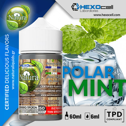 HYPERMIX ULTRA - NATURA - POLAR MINT (ΔΡΟΣΕΡΗ ΜΕΝΤΑ & ΔΥΟΣΜΟΣ) - 6ML ΑΡΩΜΑ για 60ML Τελικό
