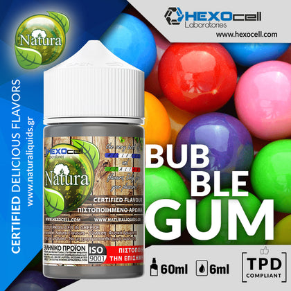 HYPERMIX ULTRA - NATURA - BUBBLEGUM (ΤΣΙΧΛΟΦΟΥΣΚΑ) - 6ML ΑΡΩΜΑ για 60ML Τελικό