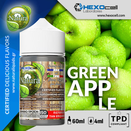 HYPERMIX ULTRA - NATURA - GREEN APPLE (ΠΡΑΣΙΝΟ ΜΗΛΟ) - 4ML ΑΡΩΜΑ για 60ML Τελικό