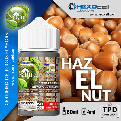 HYPERMIX ULTRA - NATURA - HAZELNUT (ΦΟΥΝΤΟΥΚΙ) - 4ML ΑΡΩΜΑ για 60ML Τελικό