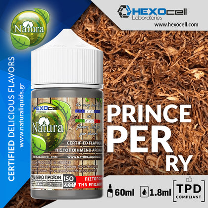 HYPERMIX ULTRA - NATURA - PRINCE PERRY (ΙΣΧΥΡΟΣ ΑΓΛΥΚΟΣ ΚΑΠΝΟΣ ΩΡΙΜΑΣΜΕΝΟΣ ΣΕ ΦΩΤΙΑ) - 1.8ML ΑΡΩΜΑ για 60ML Τελικό