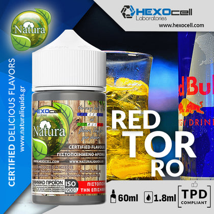 HYPERMIX ULTRA - NATURA - RED TORRO (ΑΝΑΖΩΟΓΟΝΗΤΙΚΟ ΕΝΕΡΓΕΙΑΚΟ ΠΟΤΟ) - 1.8ML ΑΡΩΜΑ για 60ML Τελικό