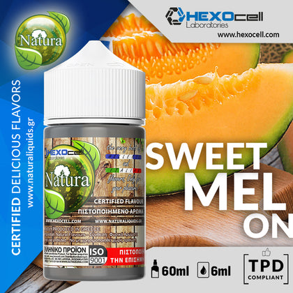 HYPERMIX ULTRA - NATURA - SWEET MELON (ΠΟΙΚΙΛΙΑ ΓΛΥΚΩΝ ΠΕΠΟΝΙΩΝ & ENTONH MENTA) - 6ML ΑΡΩΜΑ για 60ML Τελικό