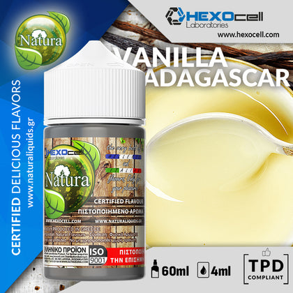 HYPERMIX ULTRA - NATURA - VANILLA MADAGASCAR (ΒΑΝΙΛΙΑ ΜΠΕΡΜΟΝ ΜΑΔΑΓΑΣΚΑΡΗΣ ΜΕ ΕΞΤΡΑ ΓΕΥΣΗ) - 4ML ΑΡΩΜΑ για 60ML Τελικό