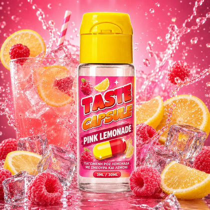HYPERMIX ULTRA - TASTE CAPSULE 30ML - PINK LEMONADE ( ΠΑΓΩΜΕΝΗ ΡΟΖ ΛΕΜΟΝΑΔΑ ΜΕ ΣΜΕΟΥΡΑ ΚΑΙ ΛΕΜΟΝΙ ) - 3ML ΑΡΩΜΑ για 30ML Τελικό