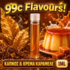D.I.Y. - ΑΡΩΜΑ ΕΦΚ - 99c FLAVOURS - 1ML - ΚΑΠΝΟΣ & ΚΡΕΜΑ ΚΑΡΑΜΕΛΕ ( FA ) - ΑΡΩΜΑΤΙΚΟΣ ΚΑΠΝΟΣ ΜΕ ΠΛΟΥΣΙΑ ΓΕΥΣΗ ΓΛΥΚΙΑΣ ΚΡΕΜ ΚΑΡΑΜΕΛΕ - 10%