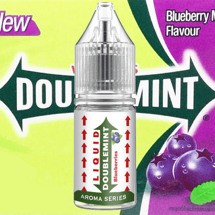DELICIOUS - 10ML LIQUID DOUBLEMINT BLUEBERRIES (ΤΣΙΧΛΑ DOUBLEMINT ΜΥΡΤΙΛΟ) ΣΥΜΠΥΚΝΩΜΕΝΟ ΑΡΩΜΑ