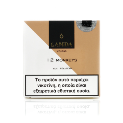 LAMDA - 10ML 12 MONKEYS 70% VG (ΚΑΡΑΜΕΛΩΜΕΝΗ ΜΠΑΝΑΝΑ-ΡΟΥΜΙ-ΜΠΙΣΚΟΤΑ)