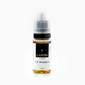 LAMDA - 10ML 12 MONKEYS 70% VG (ΚΑΡΑΜΕΛΩΜΕΝΗ ΜΠΑΝΑΝΑ-ΡΟΥΜΙ-ΜΠΙΣΚΟΤΑ)