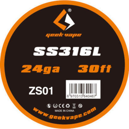 ΑΤΜΟΠΟΙΗΤΗΣ - ΣΥΡΜΑ GEEKVAPE SS 316L 24ga Tape Wire ( 10m )