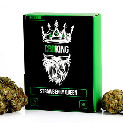 CBDKING - STRAWBERRY QUEEN 2γρ, 9% CBD / ΜΗ-ΨΥΧΟΤΡΟΠΙΚΗ ΦΑΡΜΑΚΕΥΤΙΚΗ ΚΑΝΝΑΒΗ