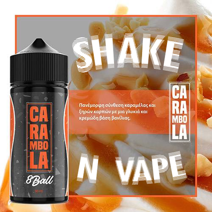 FLAVOURIST MIX-SHAKE-VAPE - 36/120ML - CARAMBOLA 8 BALL (ΚΑΡΑΜΕΛΑ, ΞΗΡΟΙ ΚΑΡΠΟΙ, ΚΡΕΜΩΔΗΣ ΒΑΝΙΛΙΑ)