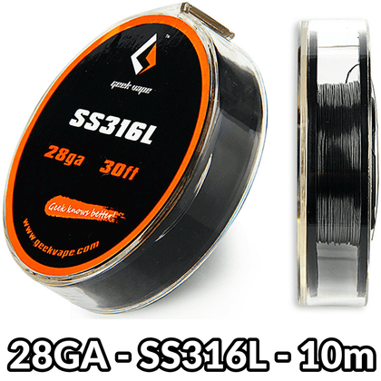 GEEKVAPE SS316L ΣΥΡΜΑ - 28GA - 10M
