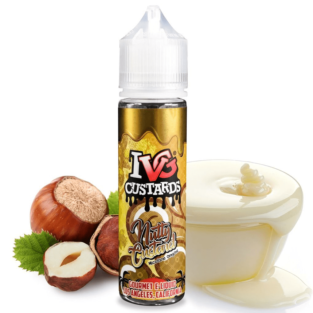 MIX & SHAKE - IVG 20/60ML NUTTY CUSTARD (ΦΟΥΝΤΟΥΚΙ, ΚΑΡΑΜΕΛΑ, ΚΡΕΜΑ ΒΑΝΙΛΙΑ)